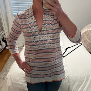 Michael Michael Kors stripe cotton tunic